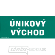 Únikový východ 210x87mm - nálepka Únikový východ 210x87mm - nálepka gallery main image