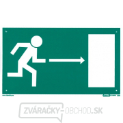 Únikový východ vpravo 210x123mm - plastová doska Únikový východ vpravo 210x123mm - plastová doska gallery main image