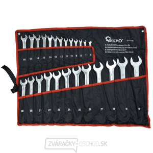 GEKO Kľúče očkoploché, súprava 25ks, 6-32mm GEKO Kľúče očkoploché, súprava 25ks, 6-32mm gallery main image