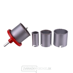 GEKO Vrtáky vykružovacie s karbidovým ostrím, sada 4ks, 33-53-67-73mm GEKO Vrtáky vykružovacie s karbidovým ostrím, sada 4ks, 33-53-67-73mm gallery main image