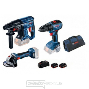 BOSCH 990M32 Aku súprava náradia GBH180Li+GSR18V-50+GWS180Li gallery main image