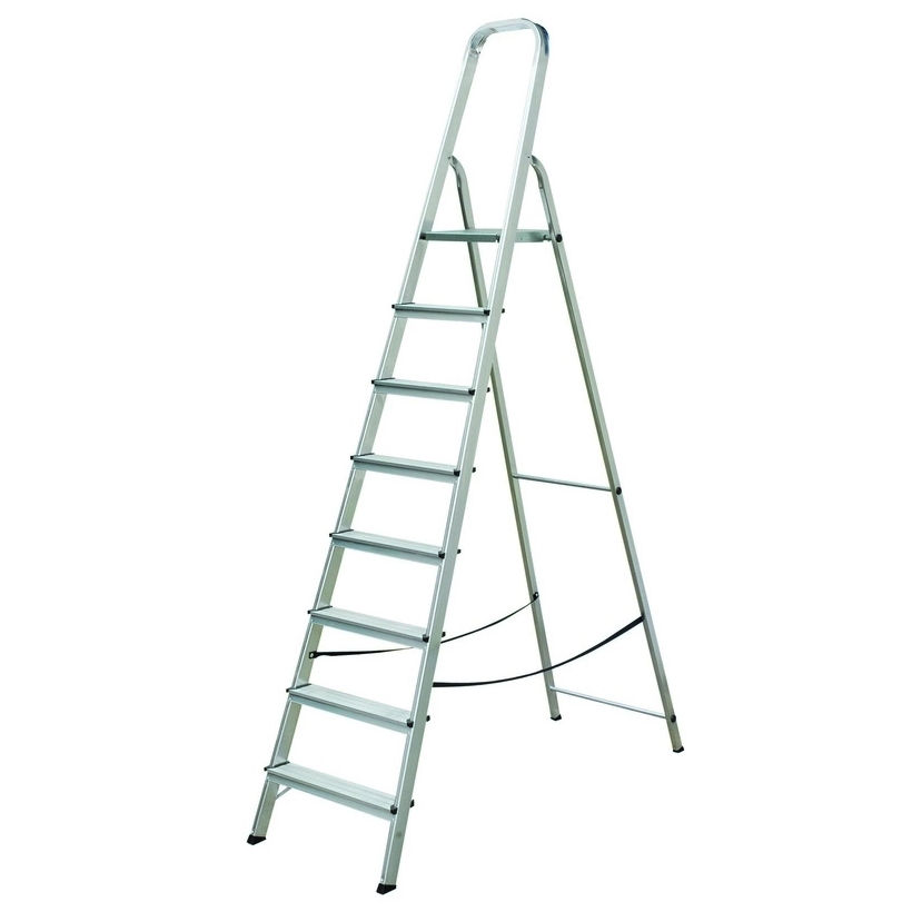 ELKOP Jednostranné hliníkové schodíky ALW 508 - 8 stupňov