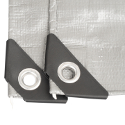 Plachta Procraft ST4x5 200g/m2 nepremokavá s okami 4x5 m strieborná | ST4x5 náhled