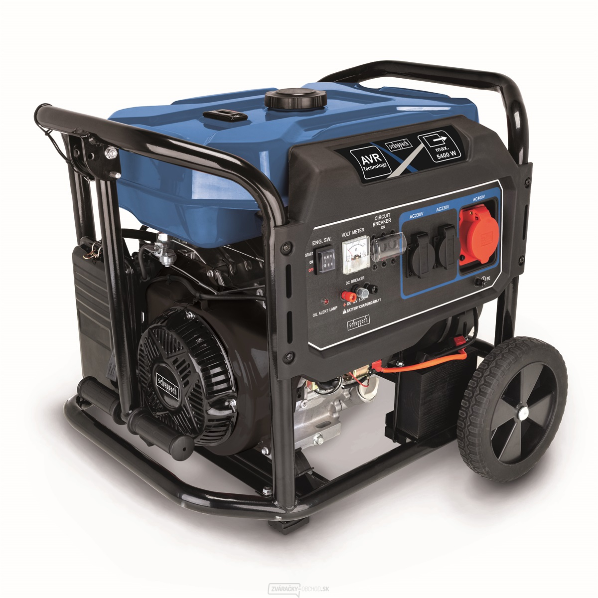 Scheppach SG 7100x Rámová elektrocentrála 5400 W s reguláciou AVR