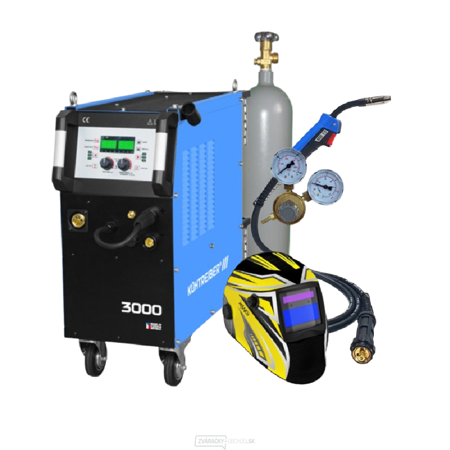KÜHTREIBER KITin 3000 Multi MIG Synergic + Horák + Ventil + Kukla + plná Fľaša CO2 gallery main image