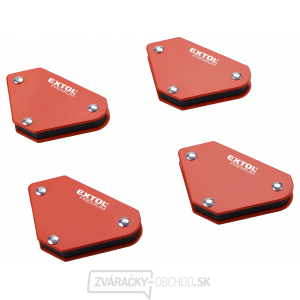 Magnetický zvárací štvorhran, sada 4 ks, 45°-90°-135°, nosnosť do 4 kg Magnetický zvárací štvorhran, sada 4 ks, 45°-90°-135°, nosnosť do 4 kg gallery main image