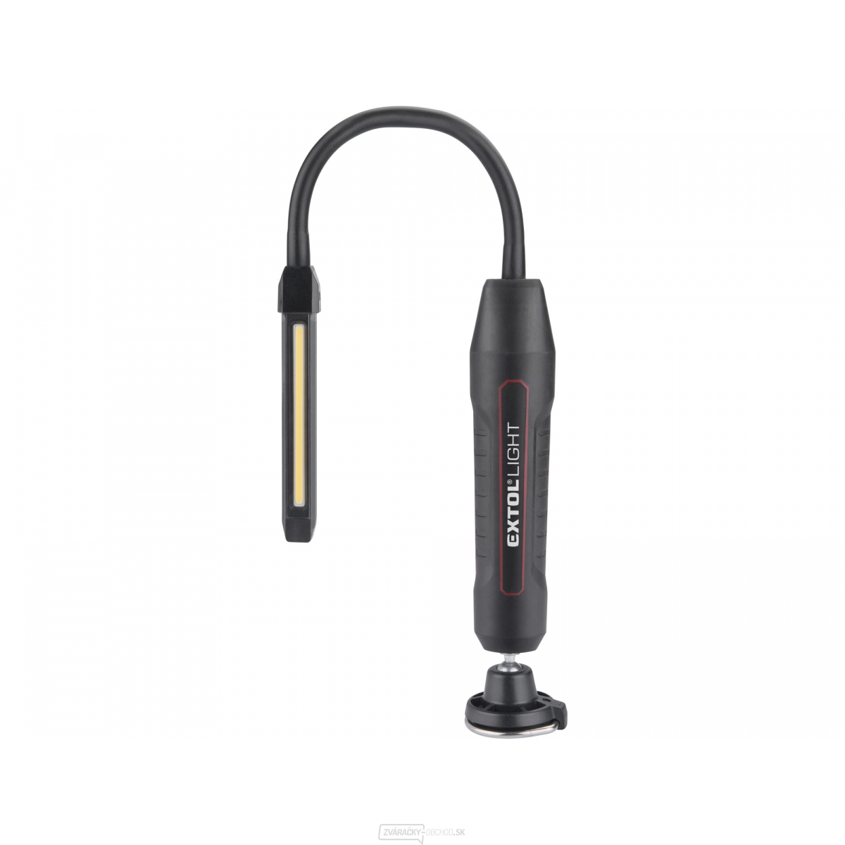 Svetlo pracovné, ohybné, 500lm, USB nabíjanie, 500lm COB + 140lm LED