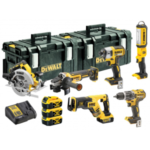 DCK623P3 DeWALT kombinovaná sada náradia 18V 3x 5,0 Ah Li-Ion XR, s kuframi gallery main image