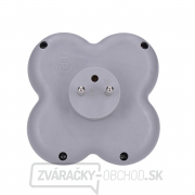 Solight rozbočka, 3x 16A, USB nabíjačka A+C, biela-sivá Náhľad