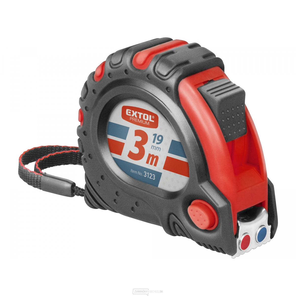 Meter zvinovací, 3m, š. pásku 19mm