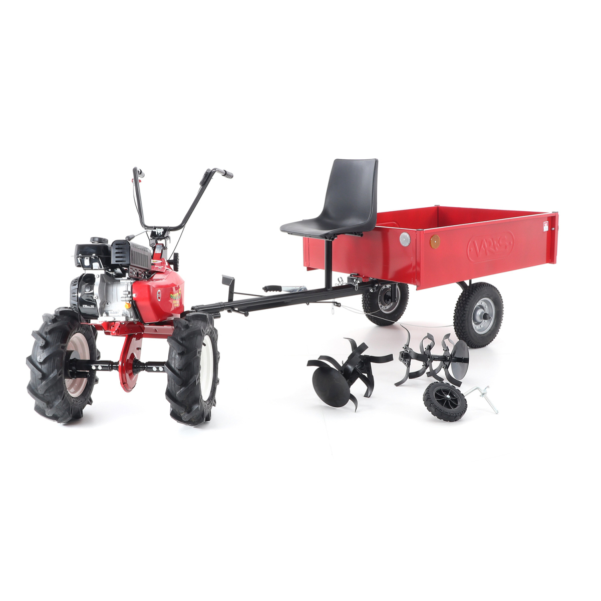 Kultivátor Eurosystems EURO5 EVO 2+1 LONCIN s diferenciálom 2x šípové kolesá 5x10 s vozíkom L - SET 3 Náhľad