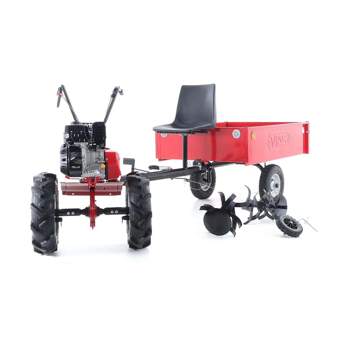 Kultivátor EUROSYSTEMS SET1 EVO 2+1 LONCIN 2x šípové kolesá 5x10 s vozíkom EURO5 L Náhľad