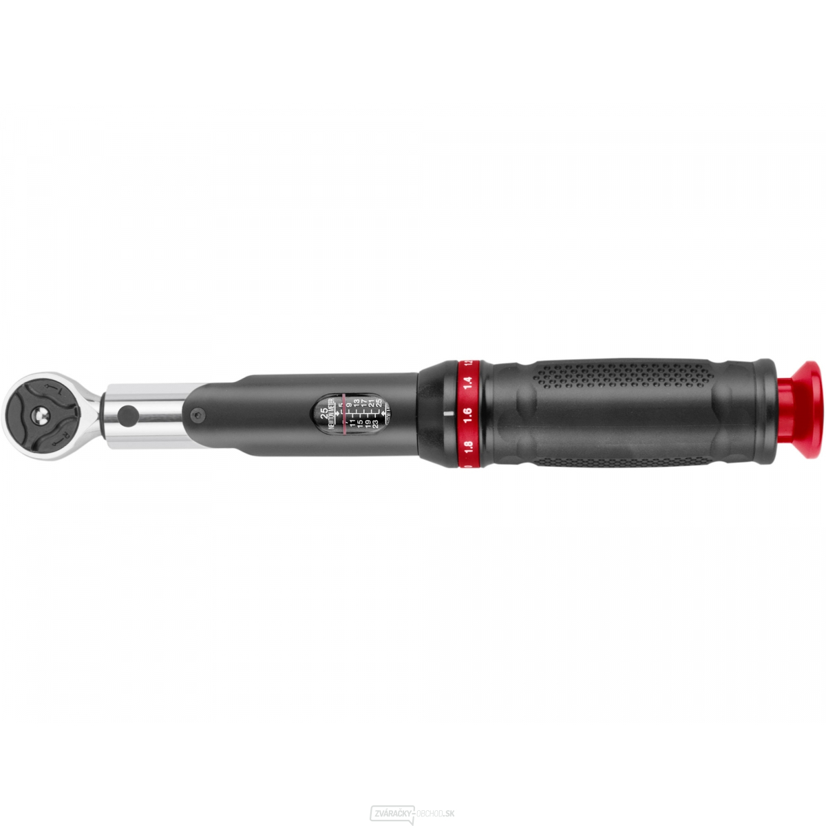 Kľúč momentový so stupnicou, 1/4", 5-25Nm, 72 zubov, CrV