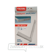 Uholník zámočnícky s príložníkom, 250x125x5mm, oceľový náhled