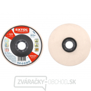 Kotúč leštiaci filcový/plstený, celoobvodový rovný, O 125x15mm Kotúč leštiaci filcový/plstený, celoobvodový rovný, O 125x15mm gallery main image