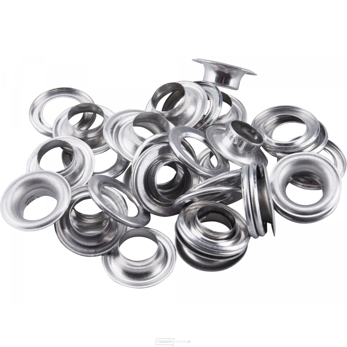 Oká hliníkové pre plachty 20ks, O 23/12mm