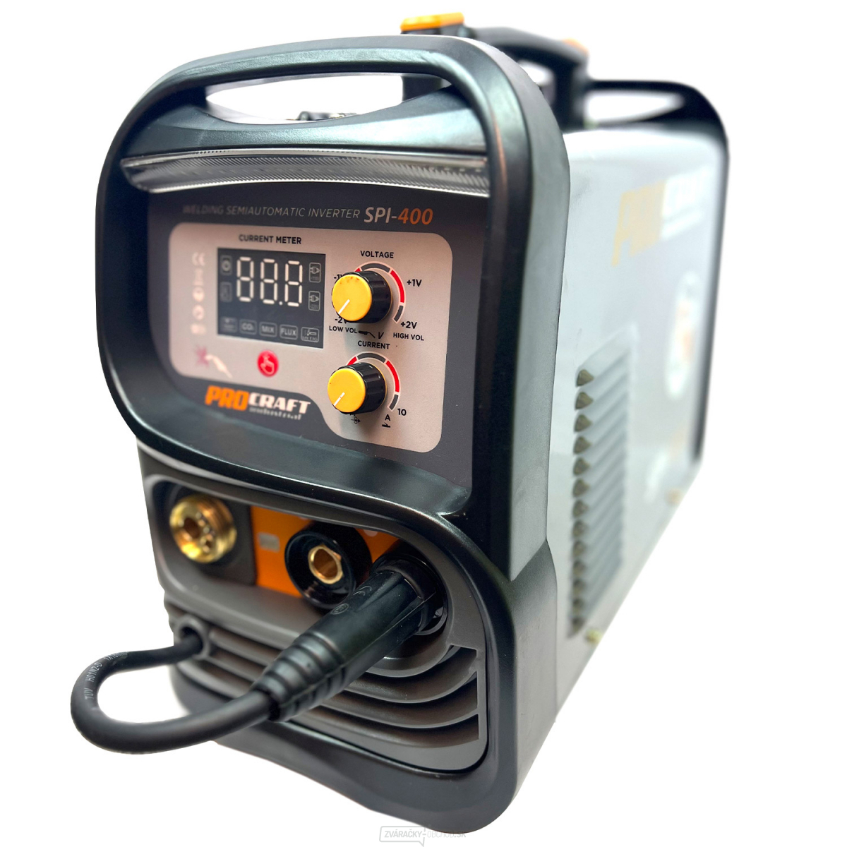 Zvárací poloautomatický invertor (CO2) MIG/MAG, MMA Procraft SPI-400 (20-200A) | SPI-400