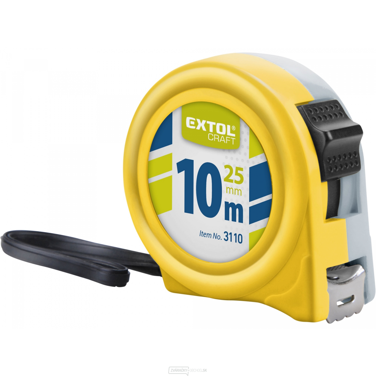 Meter zvinovací, 10m, š. pásky 25mm