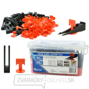 GEKO Vyrovnávací systém na obklady a dlažbu 100 klinov + 500 spôn 1,5 mm GEKO Vyrovnávací systém na obklady a dlažbu 100 klinov + 500 spôn 1,5 mm gallery main image