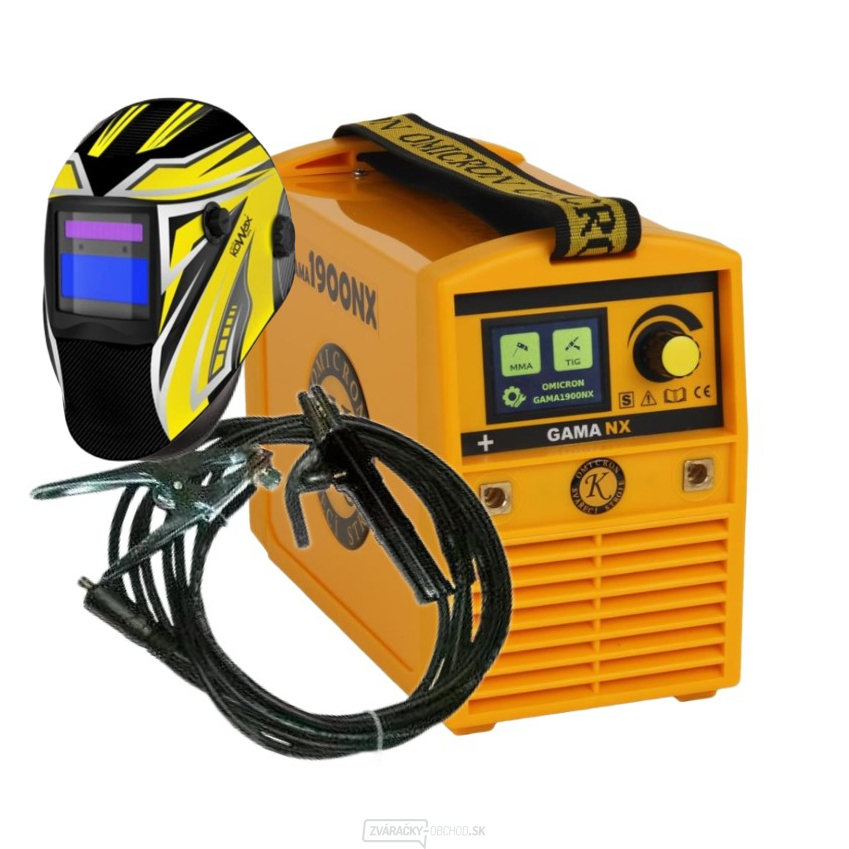 Zvárací Invertor MMA, TIG GAMA 1900NX + Zváracie Káble + Kukla