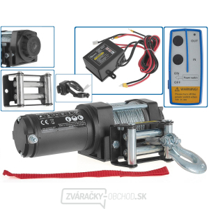 GEKO Elektrický lanový navijak 12V, 1588kg/3500lb GEKO Elektrický lanový navijak 12V, 1588kg/3500lb gallery main image