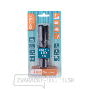 Svietidlo 400lm, zoom, USB nabíjanie, CREE XTE 5W náhled