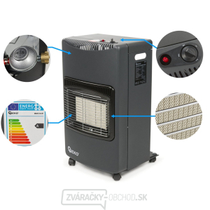 GEKO Plynový ohrievač 4,2 kW v sete s redukciou a hadicou GEKO Plynový ohrievač 4,2 kW v sete s redukciou a hadicou gallery main image