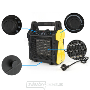 GEKO Keramický elektrický ohrievač - 3kW GEKO Keramický elektrický ohrievač - 3kW gallery main image