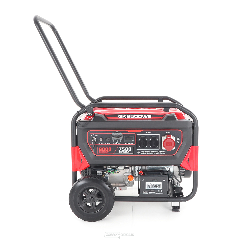 Elektrický generátor VeGA GK8500WEP s rámom + kolesá + elektrický štart