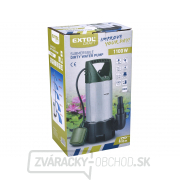 Ponorné čerpadlo EXTOL CRAFT 1100W nerezové na znečistenú vodu, 15000l/h náhled
