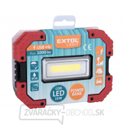 LED reflektor, 1000 lm, nabíjanie cez USB s powerbankou, Li-ion náhled
