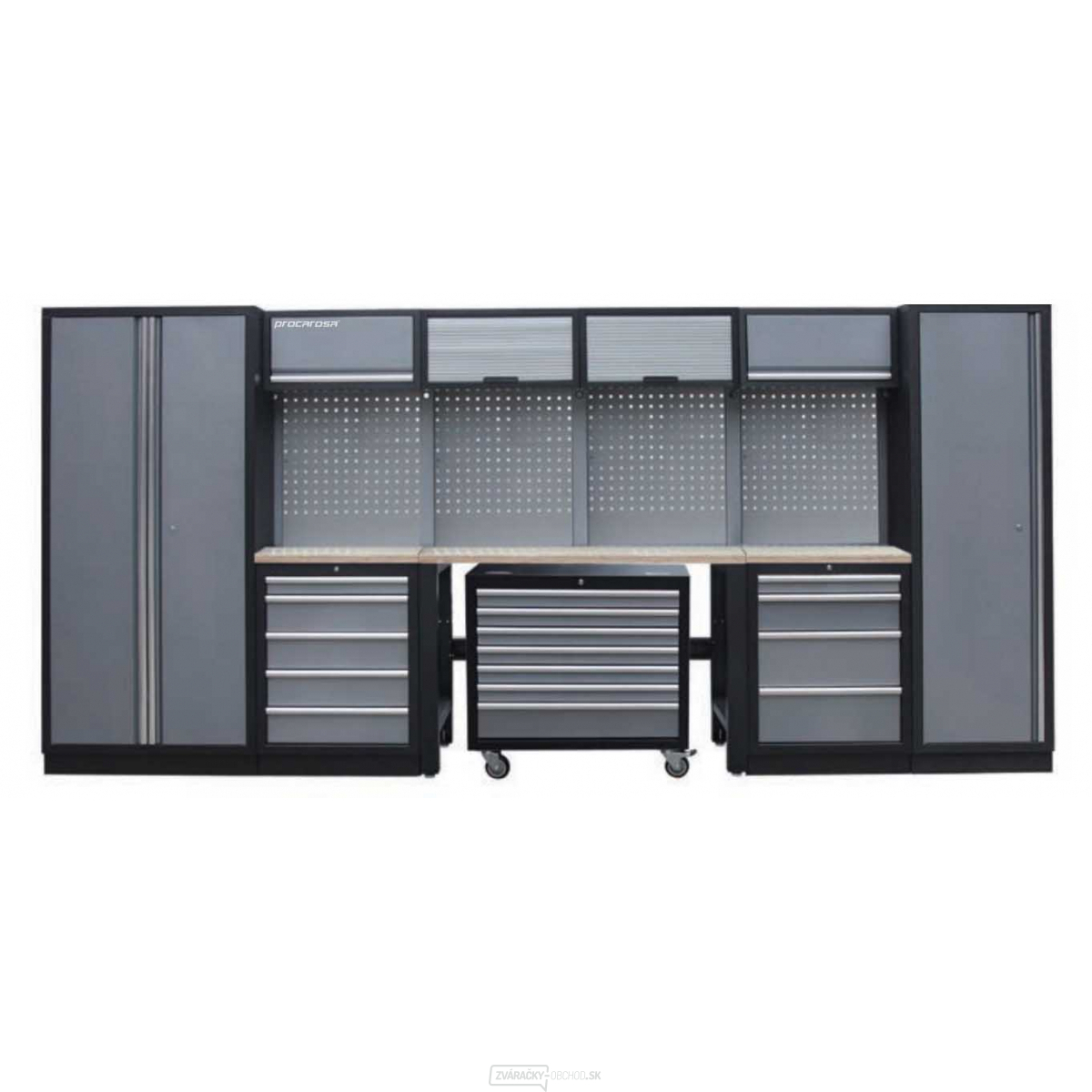 Dielenský set nábytku Procarosa PROFI XL-7W Pracovná plocha:: drevená
