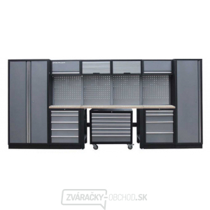 Dielenský set nábytku Procarosa PROFI XL-7W Pracovná plocha:: drevená Dielenský set nábytku Procarosa PROFI XL-7W Pracovná plocha:: drevená gallery main image