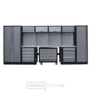 Dielenský set nábytku Procarosa PROFI XL-7W Pracovná plocha:: nerezová oceľ Dielenský set nábytku Procarosa PROFI XL-7W Pracovná plocha:: nerezová oceľ gallery main image