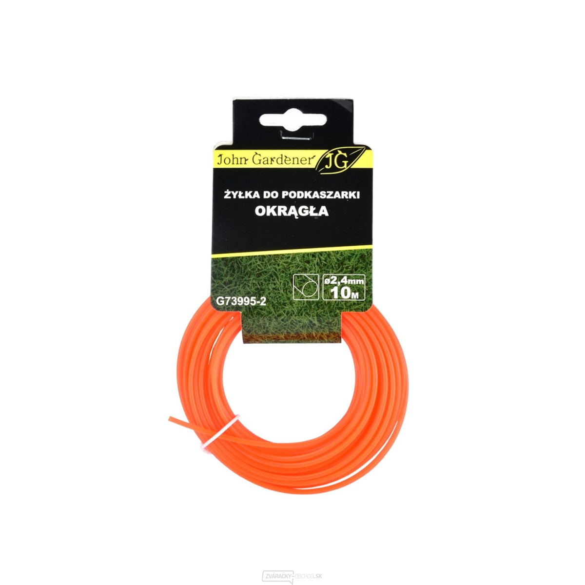 Priemer reznej struny Geko 2,4 mm, dĺžka 10 m, kruhový prierez  Priemer reznej struny Geko 2,4 mm, dĺžka 10 m, kruhový prierez  gallery main image