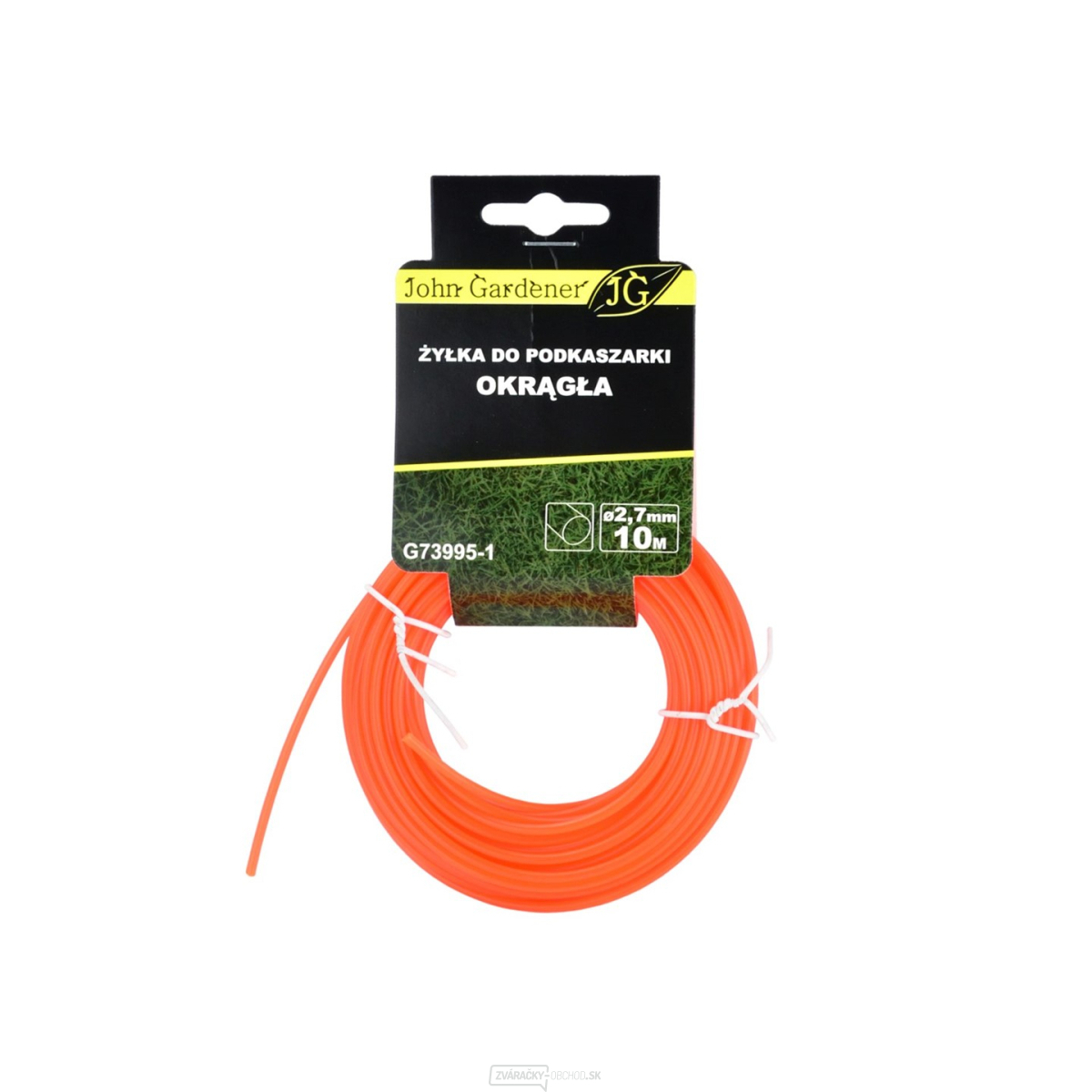 Priemer reznej struny Geko 2,7 mm, dĺžka 10 m, kruhový prierez