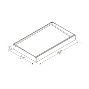 Palram Sophia 1600 opálovo biela vchodová strieška Náhľad