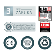 Palram Sophia 1600 opálovo biela vchodová strieška Náhľad