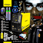 KOWAX GeniWeld®5v1 200 + kukla PANTER + redukčný ventil CO2 + redukčný ventil Ar+CO2 + tlak.fľaša CO2 8l  Náhľad