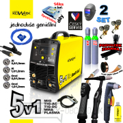 KOWAX GeniWeld®5v1 200 + kukla PANTER + redukčný ventil CO2 + redukčný ventil Ar+CO2 + tlak.fľaša CO2 8l  Náhľad