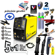 KOWAX GeniWeld®5v1 200 + kukla PANTER + redukčný ventil CO2 + redukčný ventil Ar+CO2 + tlak.fľaša CO2 8l  Náhľad
