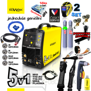 KOWAX GeniWeld®5v1 200 + kukla PANTER + redukčný ventil CO2 + redukčný ventil Ar+CO2 + plná tlak.fľaša CO2 8l  Náhľad