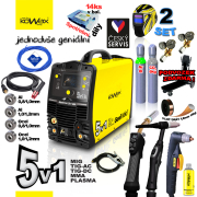 KOWAX GeniWeld®5v1 200 + kukla PANTER + redukčný ventil CO2 + redukčný ventil Ar+CO2 + plná tlak.fľaša CO2 8l  Náhľad