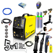 KOWAX GeniWeld®5v1 200 + kukla PANTER + redukčný ventil CO2 + redukčný ventil Ar+CO2 + plná tlak.fľaša CO2 8l  KOWAX GeniWeld®5v1 200 + kukla PANTER + redukčný ventil CO2 + redukčný ventil Ar+CO2 + plná tlak.fľaša CO2 8l  gallery main image