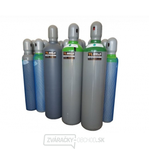 Plynová tlaková fľaša ARGON 20l 200 Bar plná 4,5 m3 závit W21,8