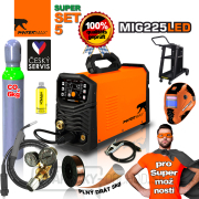 PANTERMAX MIG225LED invertorová zváračka MIG/TIG/MMA + Kukla + Káble + Horák + plná Co2 fľaša + Red. Ventil + Podvozok  PANTERMAX MIG225LED invertorová zváračka MIG/TIG/MMA + Kukla + Káble + Horák + plná Co2 fľaša + Red. Ventil + Podvozok  náhled