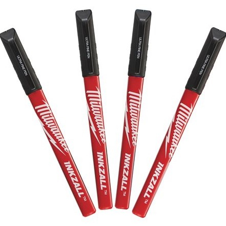 Popisovač Milwaukee s jemným hrotom - 4ks