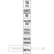 Brúsny pás P60 , 10x330mm 10ks Náhľad