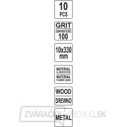Brúsny pás P100 , 10x330mm 10ks Náhľad