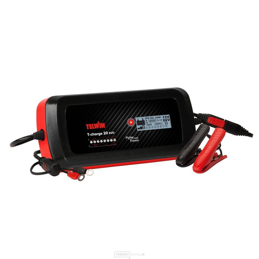 Mikroprocesorová nabíjačka autobatérií Telwin T-Charge 20 EVO